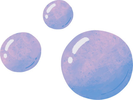 Stylized Watercolor Bubbles