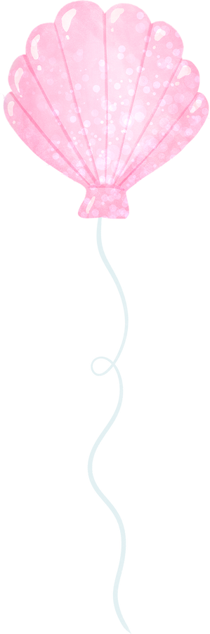 Watercolor Shell Balloon
